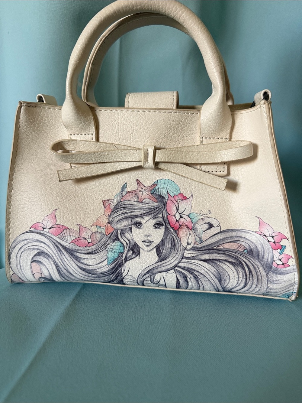 Loungefly Disney The Little Mermaid Ariel pastel bow handbag